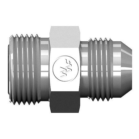 World Wide Fittings Male Flat Face O-Ring to Male JIC Straight FS6403X04X04